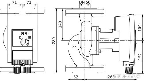 Насос Wilo Yonos MAXO-Z 50/0.5-9