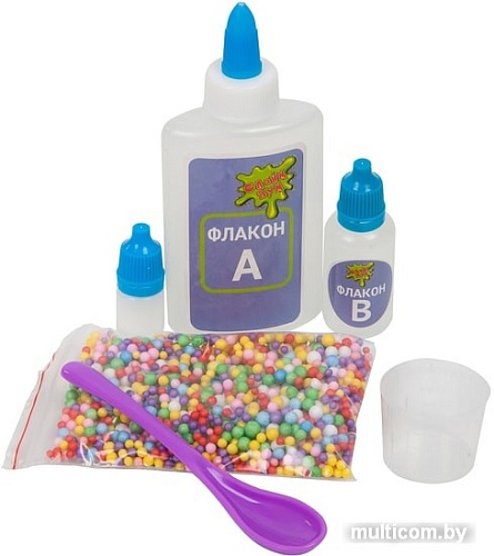 Набор для опытов Bondibon Слайм Бум Слайм с шариками ВВ3779
