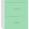 Шкаф напольный Кортекс-мебель Корнелия Мара НШ50р3ш (салатовый-марсель)