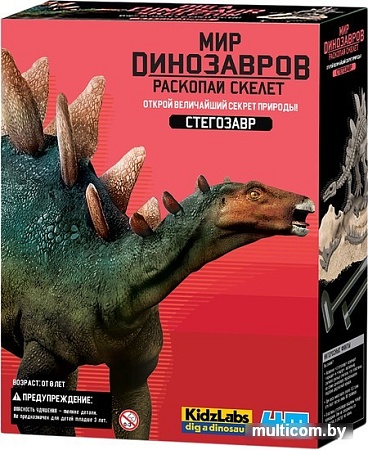 Набор для опытов 4M Раскопай скелет. Стегозавр 00-03229
