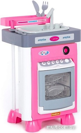 Комплект бытовой техники игрушечный Полесье Carmen №3 с посудомоечной машиной и мойкой 47946