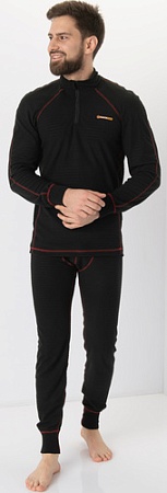 Костюм Huntsman Thermoline ZIP 48-50 (фактурный флис, черный)