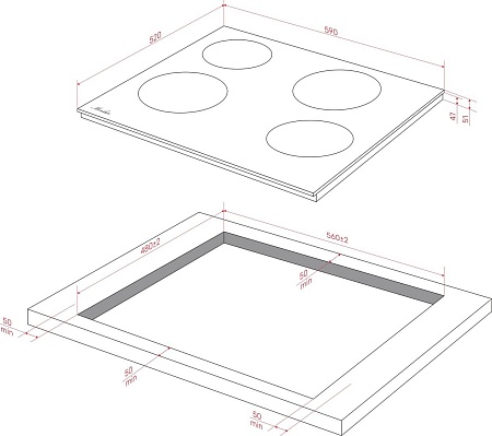 Варочная панель Monsher MHE 6003