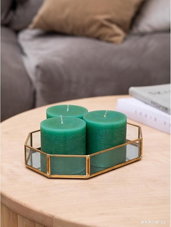 Набор свечей Мелт 75 мм (3 шт, темно-зеленый)