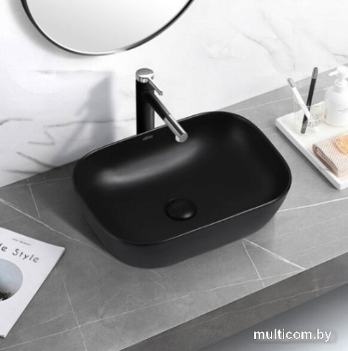 Умывальник Abber Rechteck AC2200MB (черный матовый)