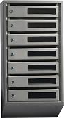 Почтовый ящик Klesto Вертикальный 7 секций (с окошком, с задней стенкой)