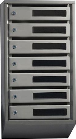 Почтовый ящик Klesto Вертикальный 7 секций (с окошком, с задней стенкой)