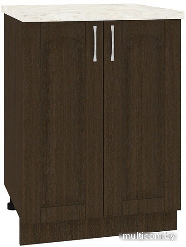 Шкаф напольный Кортекс-мебель Корнелия Ретро НШ60р (венге-королевский опал)