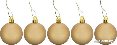 Елочная игрушка Золотая сказка 591129 (золото/перламутр)