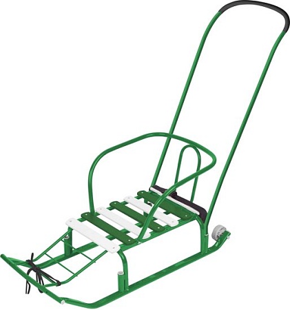 Санки Nika Тимка 5 Комфорт+ Т5К+/З (зеленый)