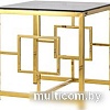 Журнальный столик Stool Group Бруклин 55x55 EET-013 (стекло smoke/сталь золото)