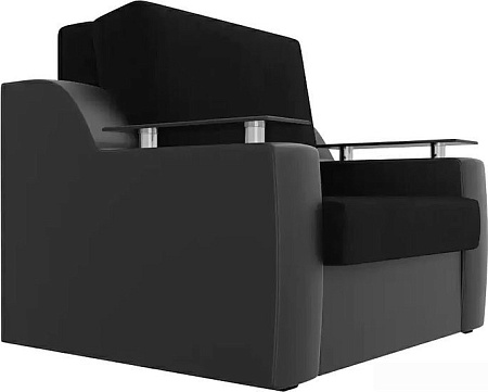 Кресло-кровать Mebelico Сенатор 105472 80 см (черный/черный)