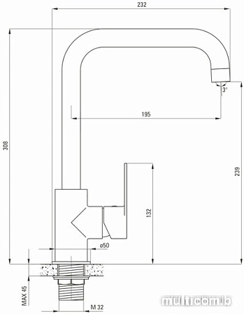 Смеситель Deante Alpinia BGA 063M
