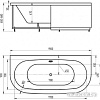 Ванна Aquatek Морфей 190x90 (с экраном и каркасом)