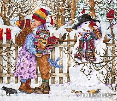 Набор для вышивания Luca-S Первый поцелуй B2389