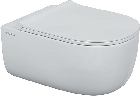 Унитаз подвесной Berges Wasserhaus Ego X Rimless 043356 (с сиденьем)