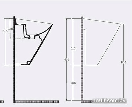 Умывальник Isvea Sott Aqua Monoblock 10SQ37002B