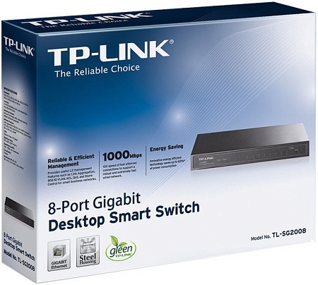 Коммутатор TP-Link TL-SG2008