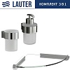 Набор аксессуаров для ванной Lauter 21TS3018 + 21TS3020 + 21TS3007 (Chrome, 3 предмета)