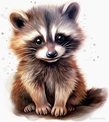 Рыжий кот Малыши-животные Енотик-полоскун Х-0641