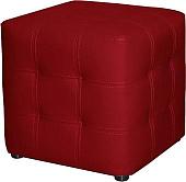Пуфик Brioli Рубик с расстрочкой (l16 вишневый)