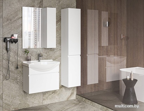 Belux Шкаф-пенал Неаполь ПН 40 (белый глянцевый)