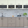 Готовая кухня Интерлиния Тренд 2.6Б (луна/белый/серый каспий)