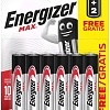 Батарейка Energizer Max LR03 AAA BL4+2 6 шт. E300157304P