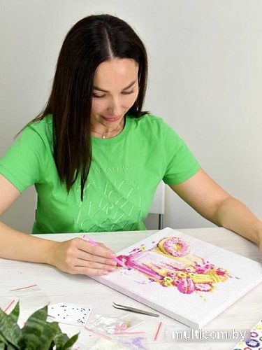 Алмазная мозаика Феникс+ Клубничные милкшейки 65577