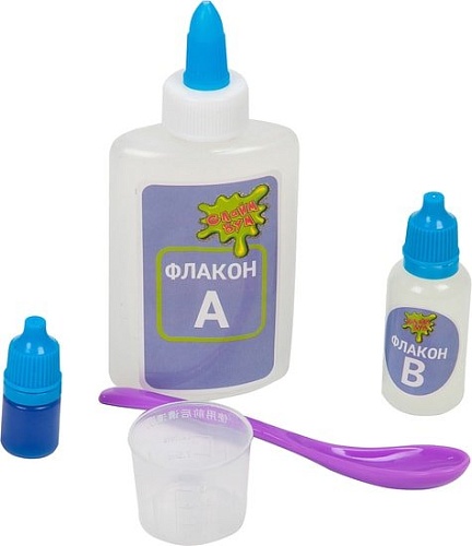 Набор для опытов Bondibon Слайм Бум: Сверкающий слайм ВВ3780