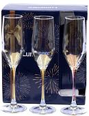 Набор бокалов для шампанского Luminarc Celeste. Golden chameleon P1636