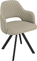 Стул с подлокотниками Трия Калипсо К2 (черный муар/микровелюр Jercy Cream)
