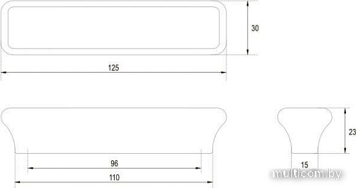 Ручка мебельная Boyard Bubblegum RS600W.4/96