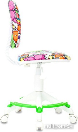 Компьютерное кресло Бюрократ CH-W204/F (пластик белый/маскарад)