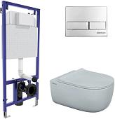 Унитаз Berges Wasserhaus Ego XL Rimless + Toma Slim SO + Novum525 + L3 043203