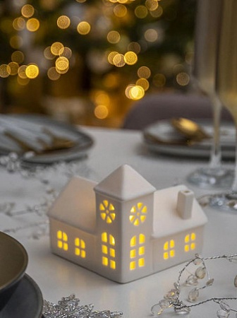 Светильник Лючия Фарфоровый Домик 18 185-18 (белый)