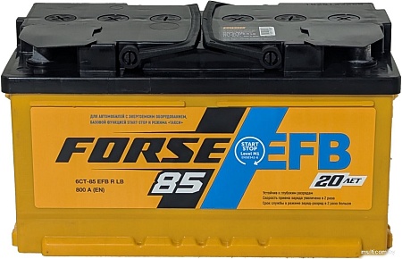 Автомобильный аккумулятор FORSE EFB R+ низк. (85 А·ч)