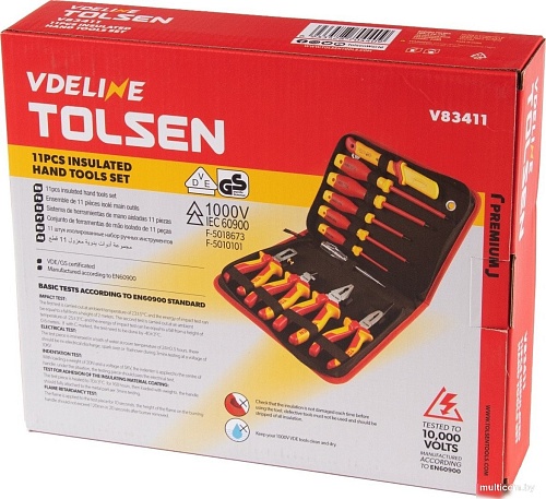 Универсальный набор инструментов Tolsen TTV83411 (11 предметов)