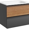 Sancos Тумба под умывальник Delta DL60GR (дуб красный/графит)