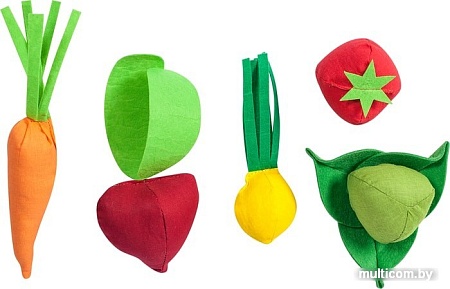 Набор игрушечных продуктов Paremo Овощи с карточками PK320-15 (5 предметов)