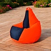 Кресло-мешок Mio Tesoro Груша Kombo XXL GF-130x85-OG (оранжевый/графит)