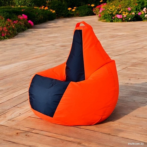 Кресло-мешок Mio Tesoro Груша Kombo XXL GF-130x85-OG (оранжевый/графит)