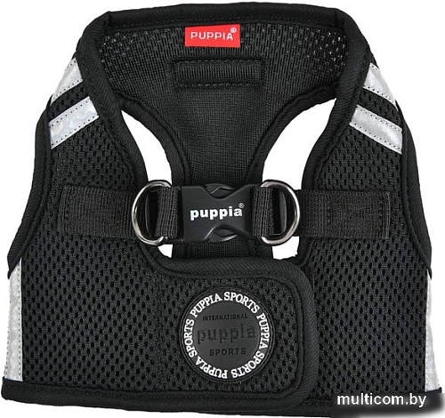 Шлейка-жилетка Puppia Soft PAUA-HB1828-BK-S (черный)
