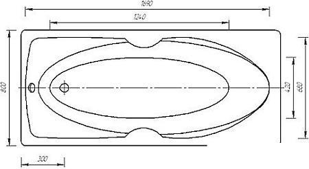 Ванна Aquatek Европа 180x80 L