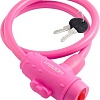 Тросовый велосипедный замок Нора-М №33 (ф8x800мм, розовый)