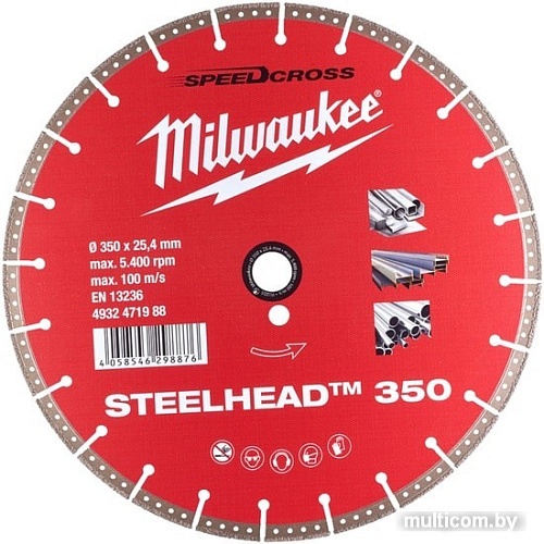 Отрезной диск алмазный Milwaukee 4932471988