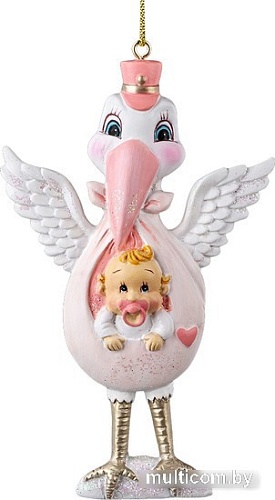 Елочная игрушка Erich Krause Decor Аист с девочкой 59266