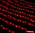 Световой дождь Luazon Led-400 контроллер (2x1.5 м, красный) [187292]