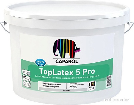 Краска Caparol TopLatex 5 Pro База 1. 2.5 л (белый)
