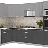 Готовая кухня Интерлиния Мила Лайт 1.68x3.0 левая (серебристый/антрацит/малага)